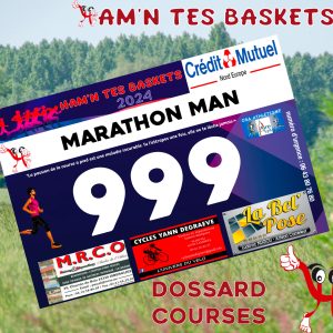 Le dossard sur les courses sera personnalisé!