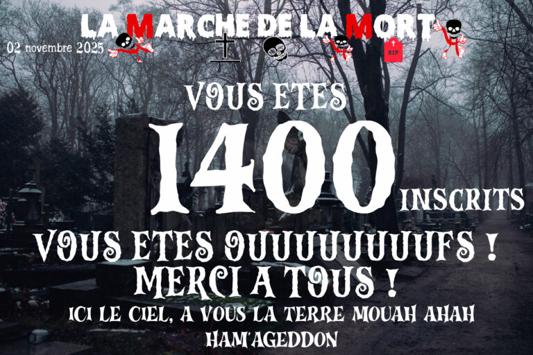 1400 inscrits ! il reste 100 dossards